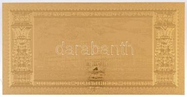 DN 10P aranyozott bankjegy replika T:I