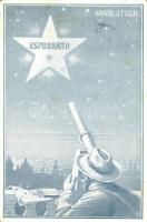 Nova Stelo, Esperanto / Esperanto art postcard s: K.K. (EK)