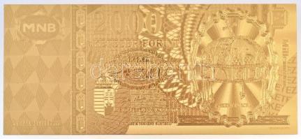 ~2000. 2000Ft aranyozott bankjegy replika T:I