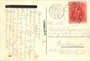 Ungvár, Uzshorod, Uzhorod; utcakép / street view + 1938 Ungvár visszatért So. Stpl. (EK)