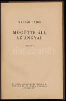 Kassák Lajos: Mögötte áll az angyal. Bp.,1948, Singer és Wolfner. Első kiadás. Kiadói aranyozott fél...