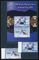 2002 Téli Olimpia: Salt Lake City ívszéli sor Mi 670-671 + blokk Mi 42