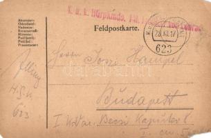 1918 Prosit Neujahr! / WWI K.u.K. military New Year greeting card. Feldpostkarte s: Illing + K.u.K. ...