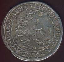 1690NB 15kr Ag I.Lipót T:2-/3 lapkahiba, jav