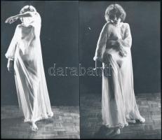 cca 1969 Színésznőnek készült, 6 db szolidan erotikus vintage fotó, 18x11 cm és 21x13 cm / 6 erotic photos