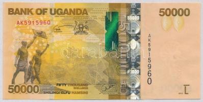 Uganda 2013. 50.000Sh T:II-,III Uganda 2013. 50.000 Shillings C:VF,F