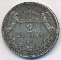 1912KB 2K Ag "Ferenc József" T:2 patina Adamo K6