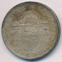 1938. 5P Ag "Szent István" T:2 patina
Adamo P8.1