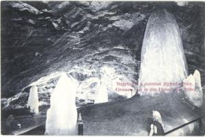 Dobsina, Nagyterem a jégbarlangban. Divald Károly / ice cave interior