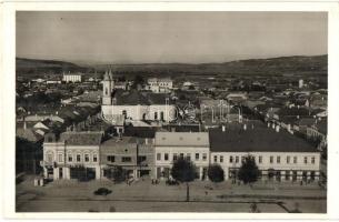 Szamosújvár, Gherla; tér, Hunnia, könyvnyomda és papírkereskedés / shops