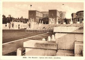 Rome, Roma; Foro Mussolini, Ingresso dello Stadio e Accademia / stadium and academy