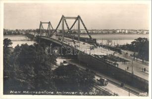 1937 Vienna, Wien; Reichsbrücke eröffnet / bridge construction. So. Stpl