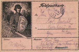 1918 A Cs. és kir. 136. gyalogezred művészlapja / WWI K.u.K. I.R. 136. s: E. Trenkler (EK)