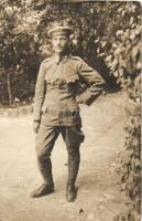 1916 Magyar Királyi Tengeri Pénzügyőrség matróza / Mariner of the WWI Hungarian Maritime Finance Guard, photo (fa)