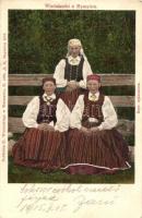 Wiesniaczki z Myszynca / Villagers from Myszyniec, Polish folklore + 