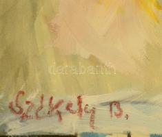 Székely jelzéssel: Megváltó. Akvarell, papír, üvegezett keretben 19×13 cm