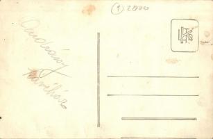 Budapest VI. Andrássy kávéház belső, pincérek. Magyarság és Pesti Hírlap újságok. photo (fl)