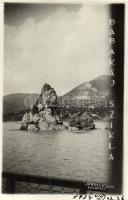 1934 Orsova, Al-Duna. Babagája szikla / Babagaj rock. Orelly Foto