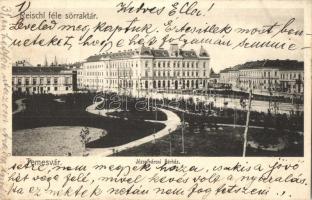 Temesvár, Timisoara; Józsefvárosi bérház, Reischl sörraktár / street view, tenement house, beer storehouse