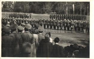 ~1945-48 Honvéd tisztavatás a Tildy-korszakban / Hungarian military officers inauguration. photo