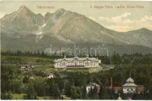 Tátra, Poprád, Tátralomnic - 3 db régi városképes lap / 3 pre-1945 town-view postcards
