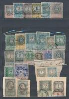 Ausztria régi okmánybélyegek közepes berakólapon