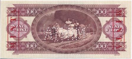 1989. 100Ft "MINTA" perforációval és felülnyomással "B 000 000393" sorozatszámma...