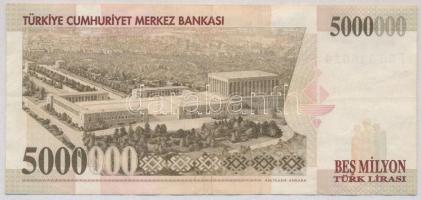 Törökország 1970 (1997). 5.000.000L T:III,III-
Turkey 1970 (1997). 5.000.000 Lira C:F,VG
Krause 21...