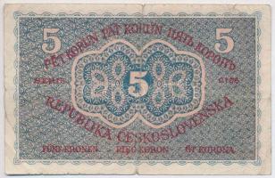 Csehszlovákia 1919. 5K T:III-,IV
Czechoslovakia 1919. 5 Korun C:VG,G
Krause 7