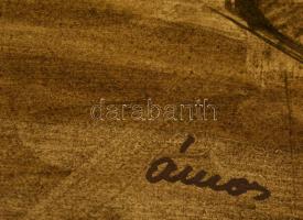 Ámos jelzéssel: Boltíves átjáró. Tus, papír, kis szakadásokkal, 40×30 cm