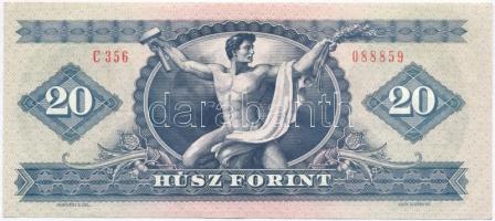 1980. 20Ft T:II bal alsó saroknál hajlás