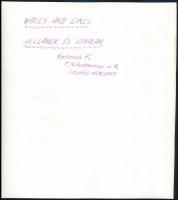 cca 1958 Hullámok és vonalak, Markovics Ferenc feliratozott, vintage fotóművészeti alkotása, 19,5x17...