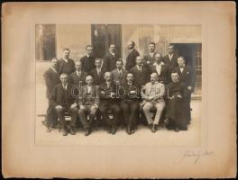 cca 1925 Eger város 4 fényképészeti műterméből 4 db kiváló munka, 17x23 cm és 14x8,5 cm között, kfl....