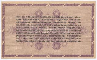 1946. 100.000AP vízjeles papíron, sorozat és sorszám nélkül T:I