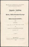 1856 Párizs, Mezőgazdasági áru- és gépkiállítás ismertető füzete, helyárakkal, német nyelven, 42 p. / 1856 Paris, Agricultural Expo programme, in German