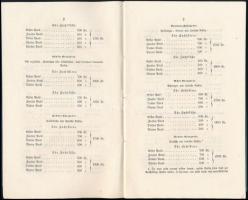 1856 Párizs, Mezőgazdasági áru- és gépkiállítás ismertető füzete, helyárakkal, német nyelven, 42 p. ...