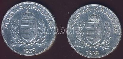 1938. 1P Ag (2x) T:2