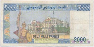 Dzsibuti 1997. 2000Fr T:III- tűly.
Djibouti 1997. 2000 Francs C:VG needle hole
Krause 40