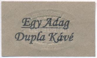 Budapest DN "Nemzetközi Vasuti Hálókocsi Társaság / Egy Adag Dupla Kávé" hamis utalvány T:...