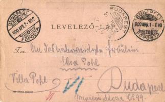 1900 Budapest XIII. Lipót körút 32-34. Sturm-féle pilseni pince. I. Budapester Elite Schrammel Quint...