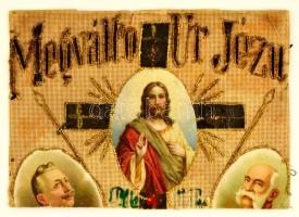 Megváltó Úr Jézus, kézzel készült szentkép töredéke