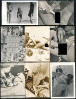 cca 1960 Erotikus és pornográf fotók, 8 db, 9,5x6,5 cm
