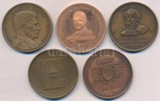 Vegyes: 5db-os emlékérem tétel, közte Nagy Lajos (1949-) 1986. "MÉE Szabolcs-Szatmár Megyei Sze...