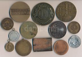 Vegyes: 10db-os emlékérem, medál és díjérem tétel, közte 1968. "KMP 1918-1968" fém emlékér...