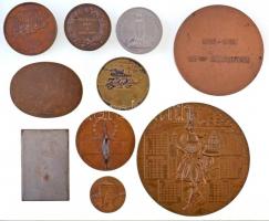 Vegyes: 10db-os emlékérem és medál tétel, közte ~1925. "Sz.K.E. 1925 I." tenisz díjplakett...