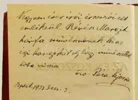 Pósa Lajosné: Az én koszorum. Versek. Bp., 1930. A szerző kiadása. A szerző által dedikált példány!
