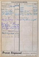 1948 Budapesti Egységes Hálózat (Budapest és Környéke) Betűrendes Távbeszélőnévsora. - Budapesti Egy...