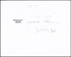 1972 Jankovszky György(1946-): Cím nélkül I., feliratozva, aláírt, pecséttel jelzett vintage fotó, k...