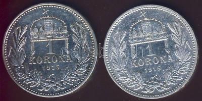 1915. 1K Ag (2x) T:2,2/3