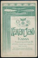 cca 1900 Péchy Gáspár (1871-1929) (?) főszolgabíró portréja, keményhátú fotó Kemény Jenő kassai műte...